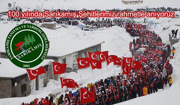 101. Yılında Sarıkamış Şehitlerimizi  rahmetle anıyoruz 